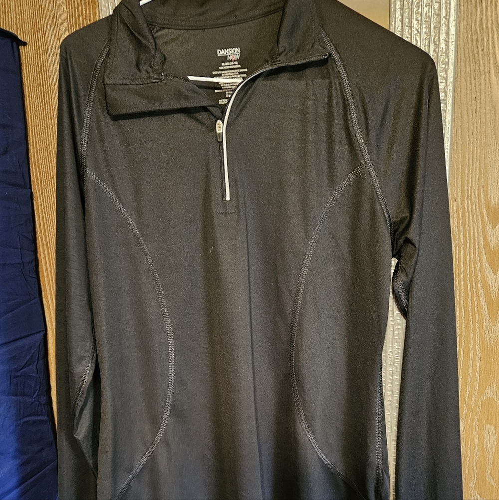 Danskin Now Black Half-Zip Athletic Pullover